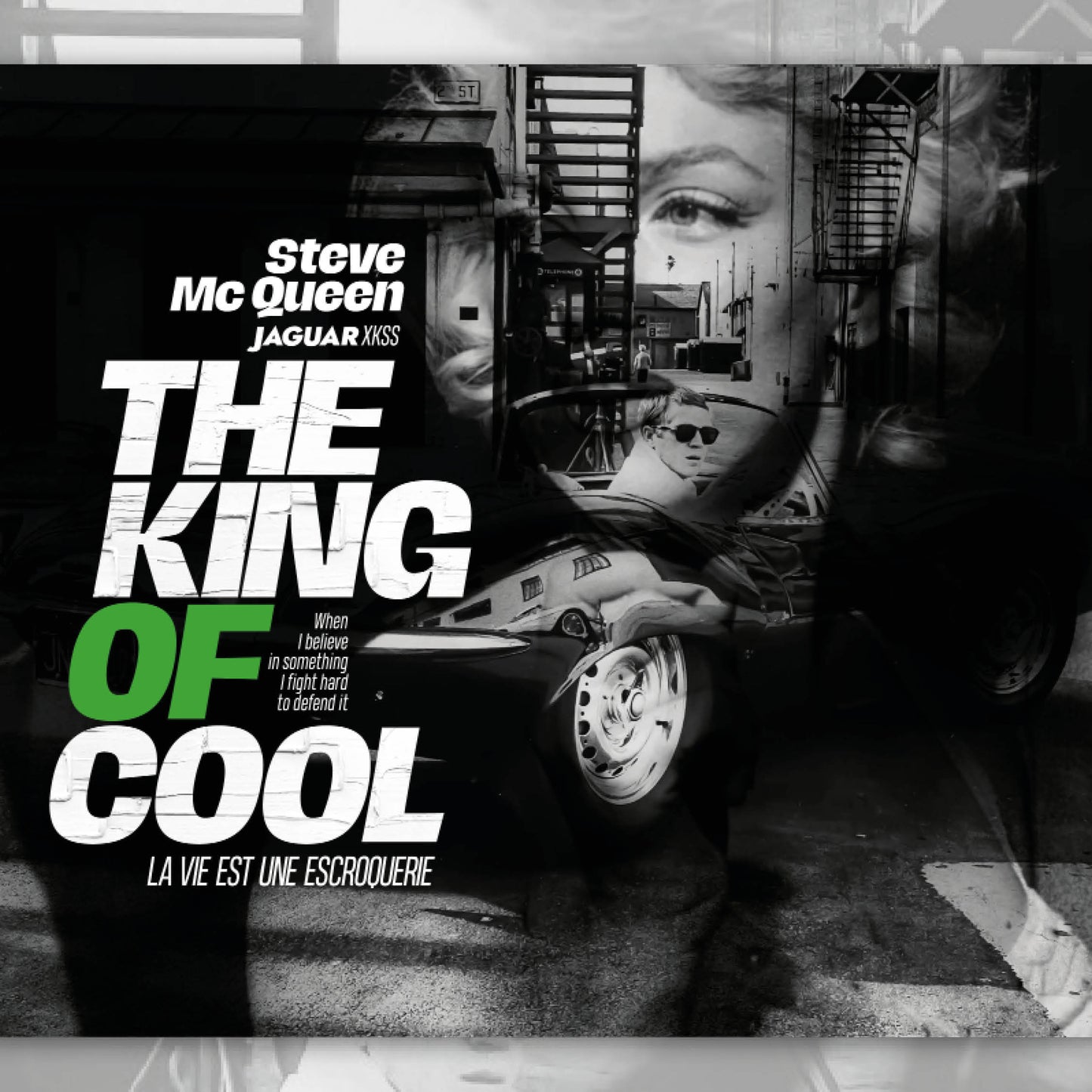 Tableau steve mcqueen art decoration cadre the king of cool tableau photo