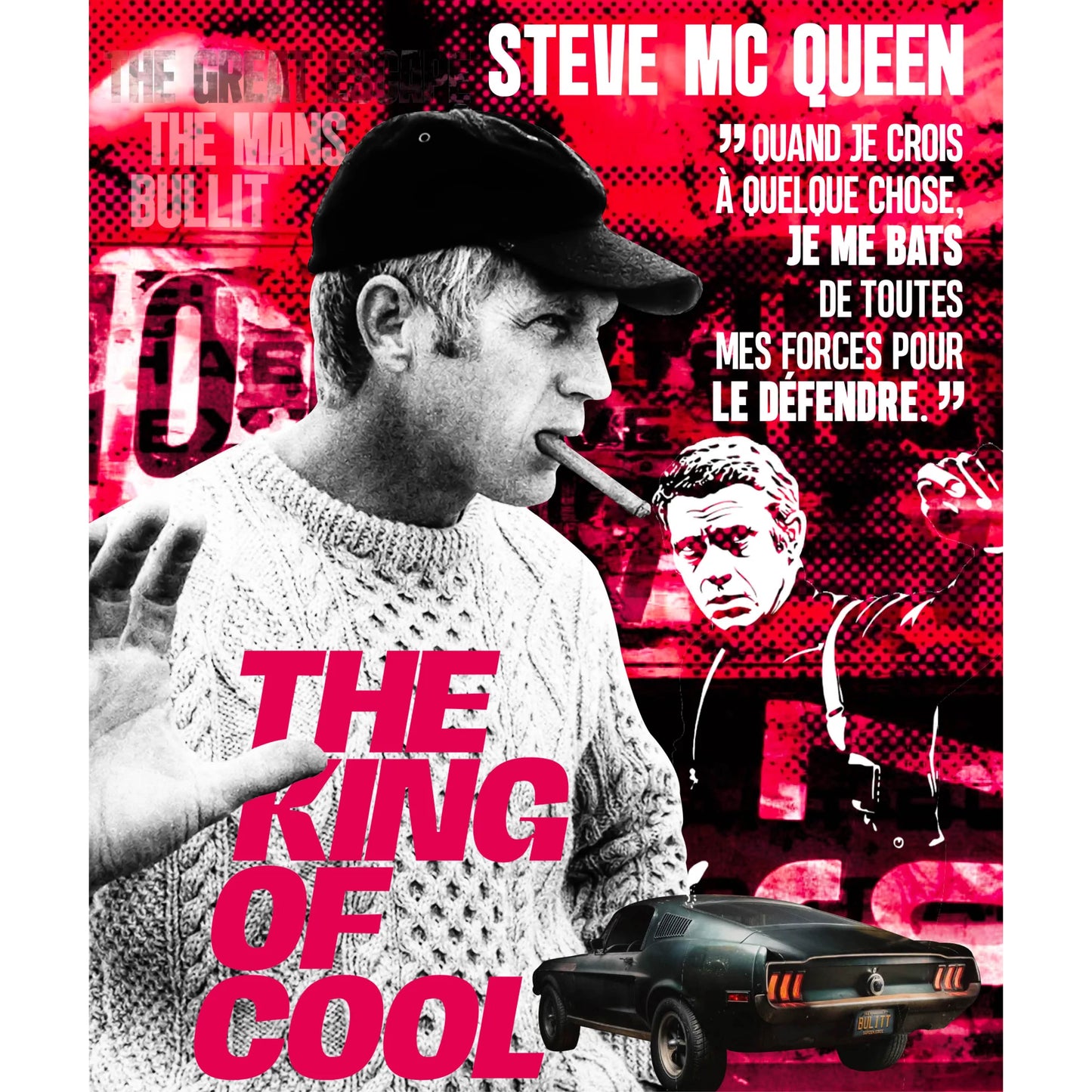 THE KING - 120 cm x 100 cm