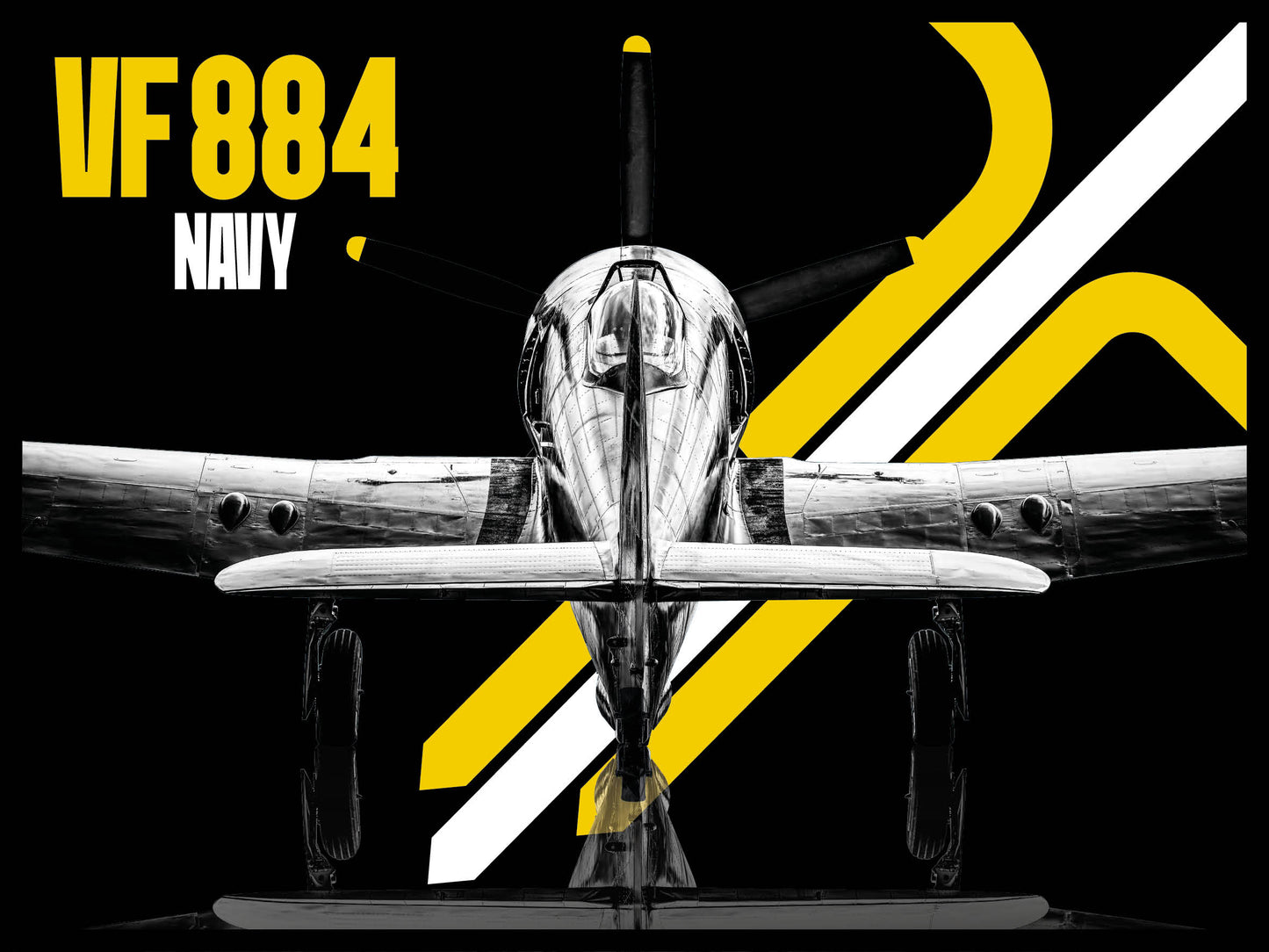 CORSAIRE VF 884 - Noir Jaune - 30 cm x 40 cm