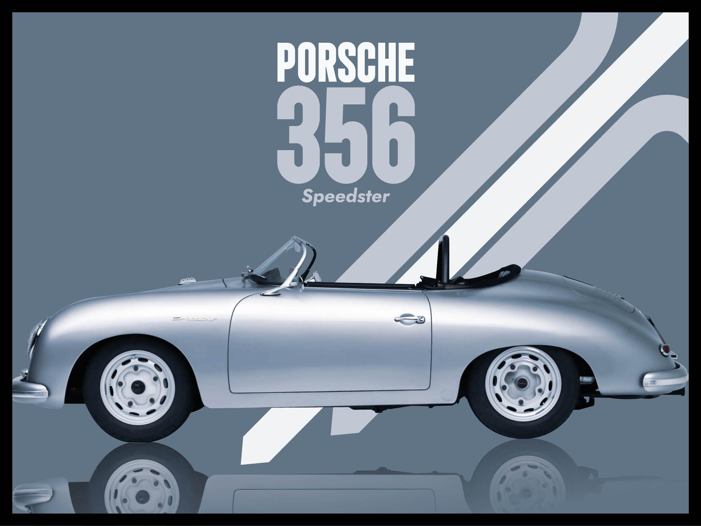 PORSCHE 356 - 30 cm x 40 cm