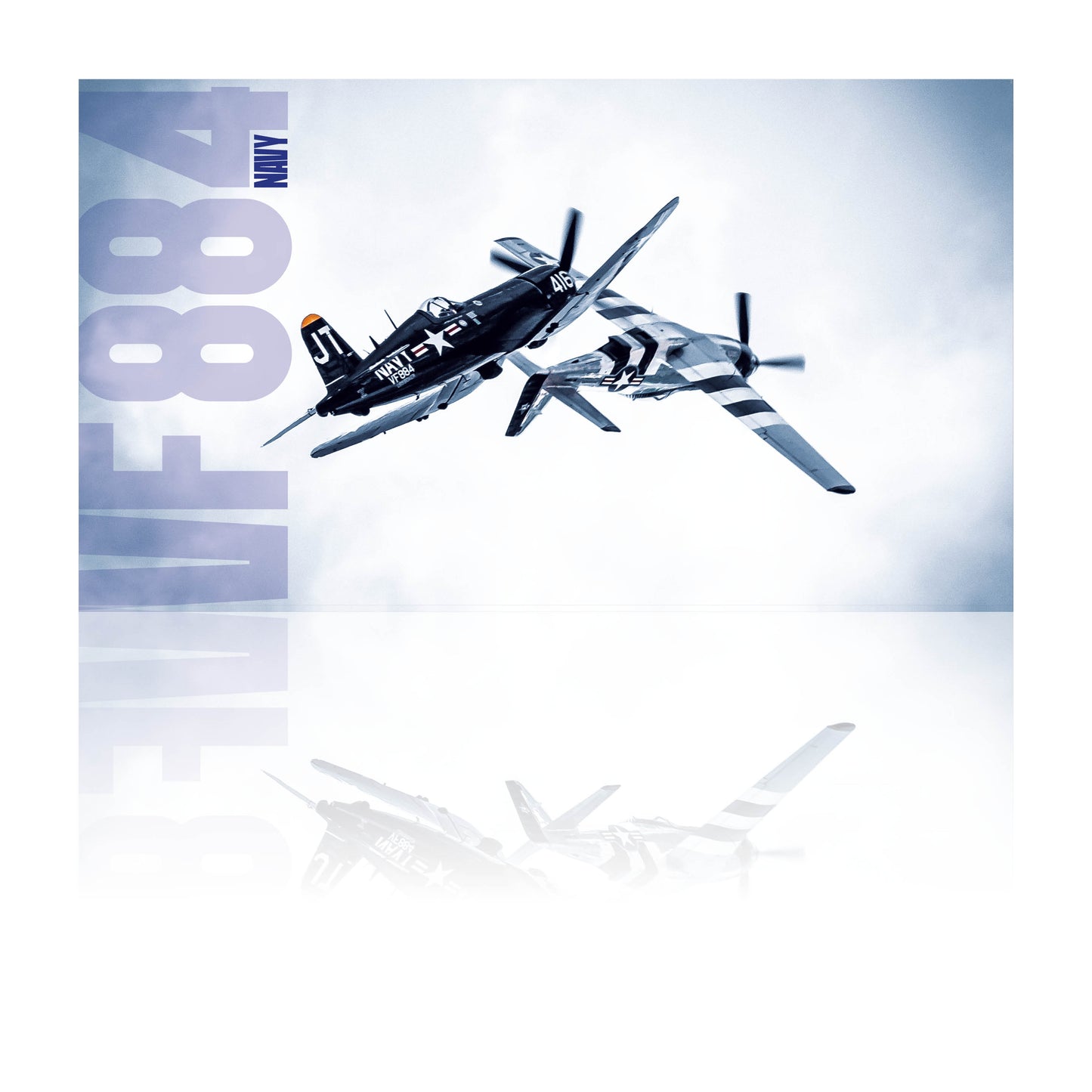 CORSAIRE NAVY COLOR - 50 cm x 70 cm