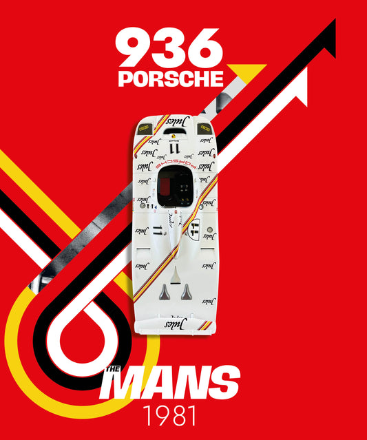 936 PORSCHE - 50 cm x 60 cm
