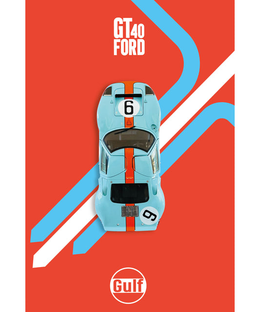 FORD GT40 - 40 cm x 60 cm