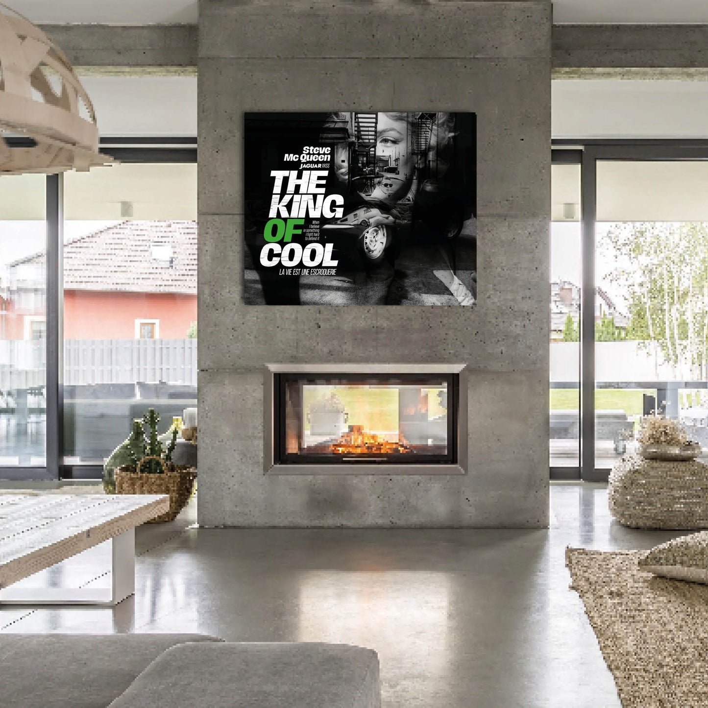 Tableau steve mcqueen art decoration cadre the king of cool tableau photo
