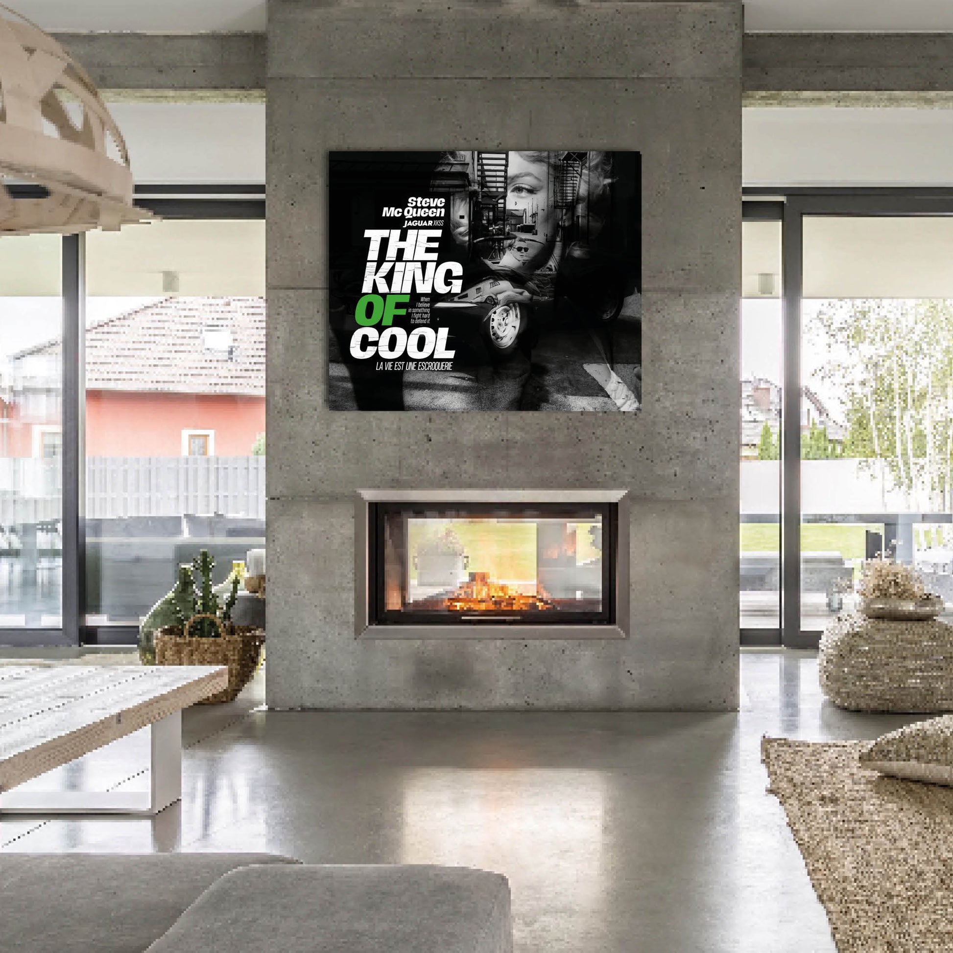 Tableau steve mcqueen art decoration cadre the king of cool tableau photo