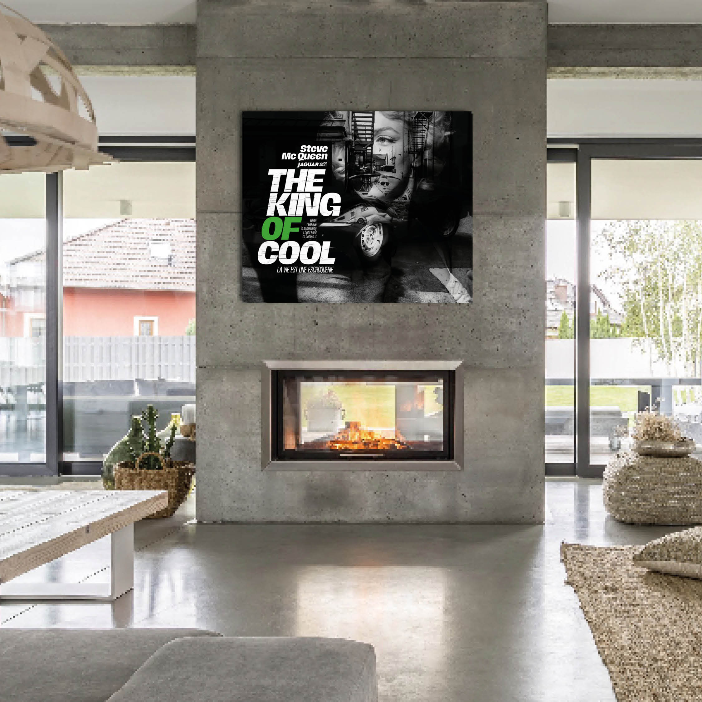 Tableau steve mcqueen art decoration cadre the king of cool tableau photo