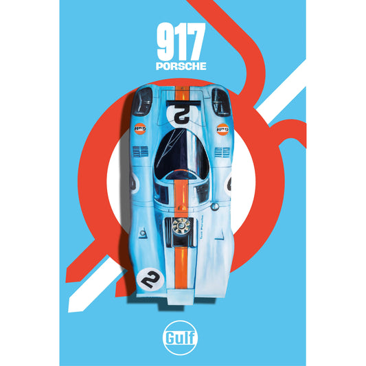 PORSCHE 917 GULF - 40 cm x 60 cm