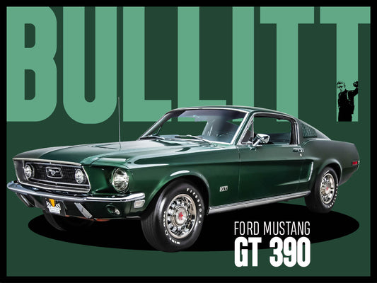 FORD MUSTANG BULLITT - 30CM X 40 CM