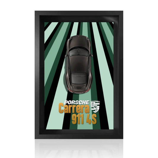 Cadre Porsche Carrera 911 4S - 60 cm X 40 cm