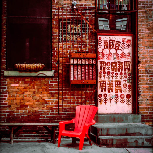 NEW YORK TAKE A SEAT -  50 cm x 50 cm