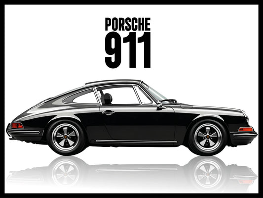 PORSCHE 911 - 30 cm x 40 cm